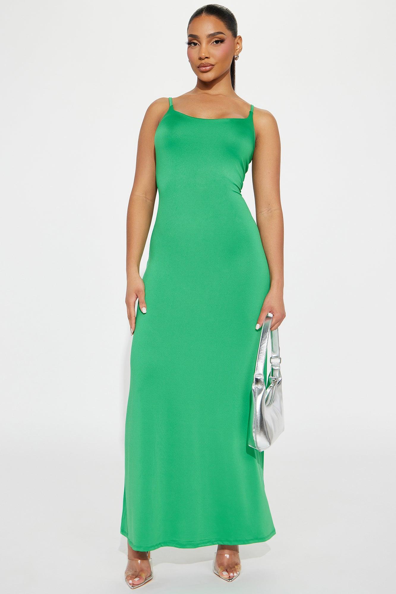 Elegant Ease Maxi Dress - Green Product Image