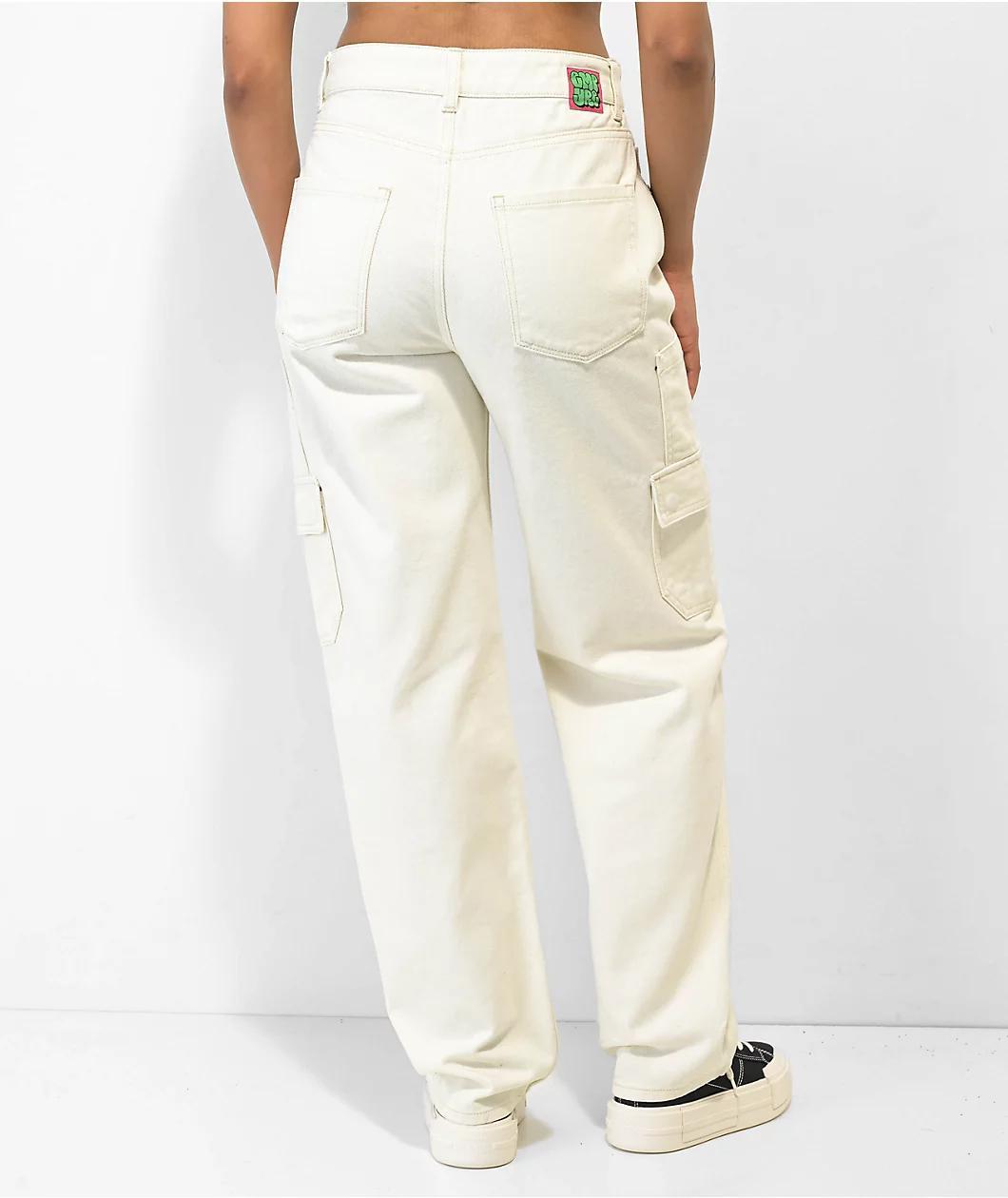 Empyre Tori White Cargo Skate Jeans Product Image