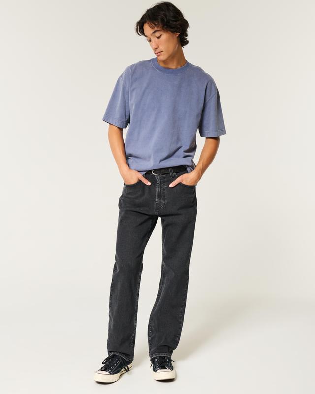 Washed Black Loose Jeans Product Image