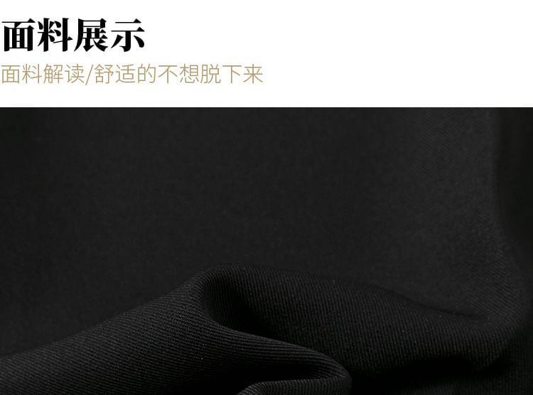 High-Waist Plain Self-Tie Wide-Leg Suit Pants Product Image