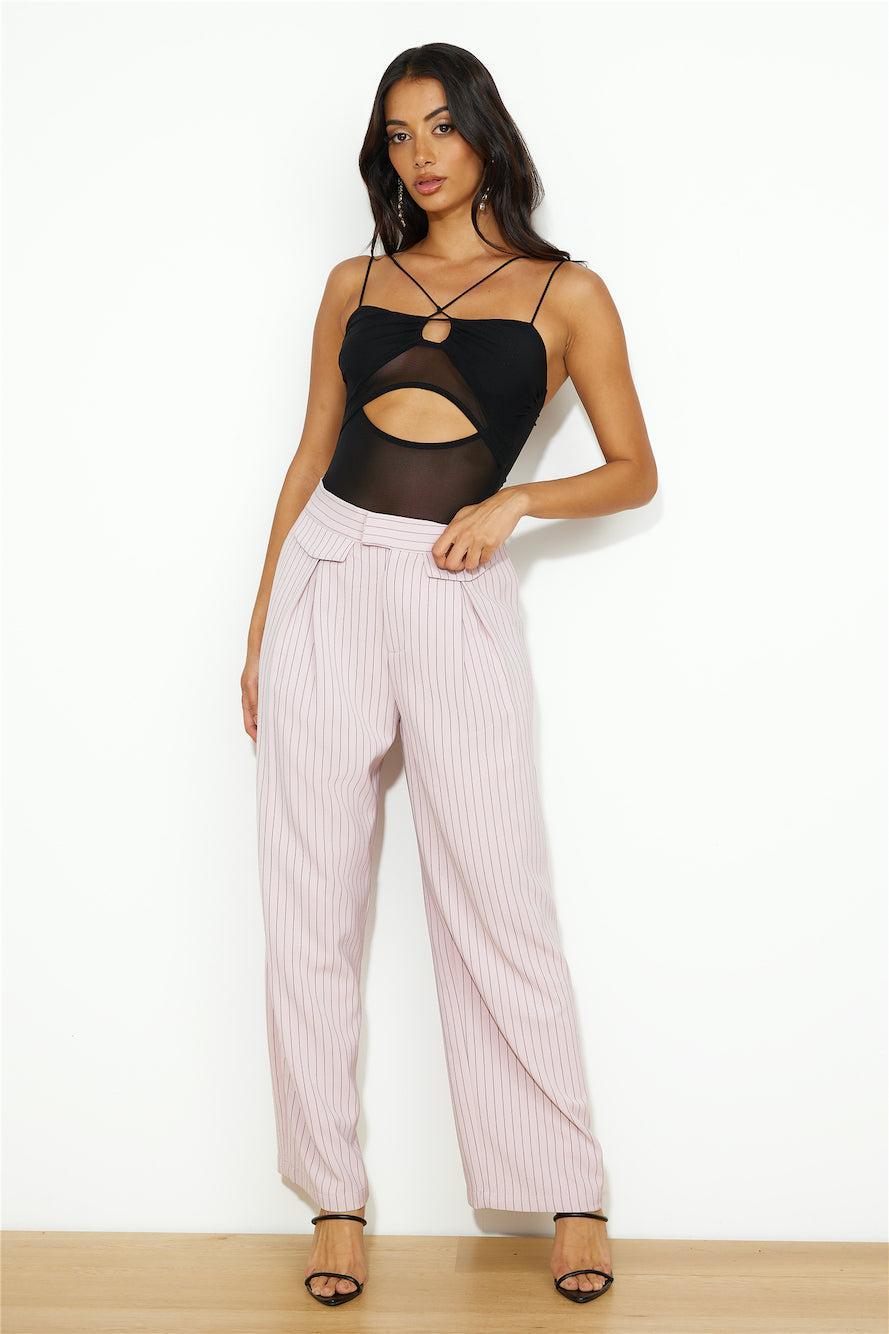 LIONESS NYC Pant Pink Pinstripe product image