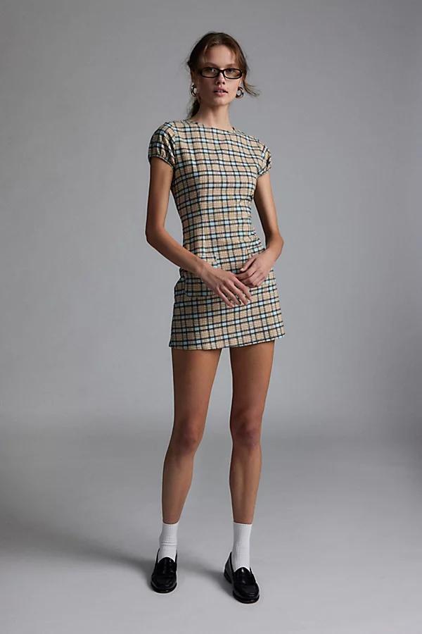 Motel Gingka Check Mini Dress Womens at Urban Outfitters Product Image