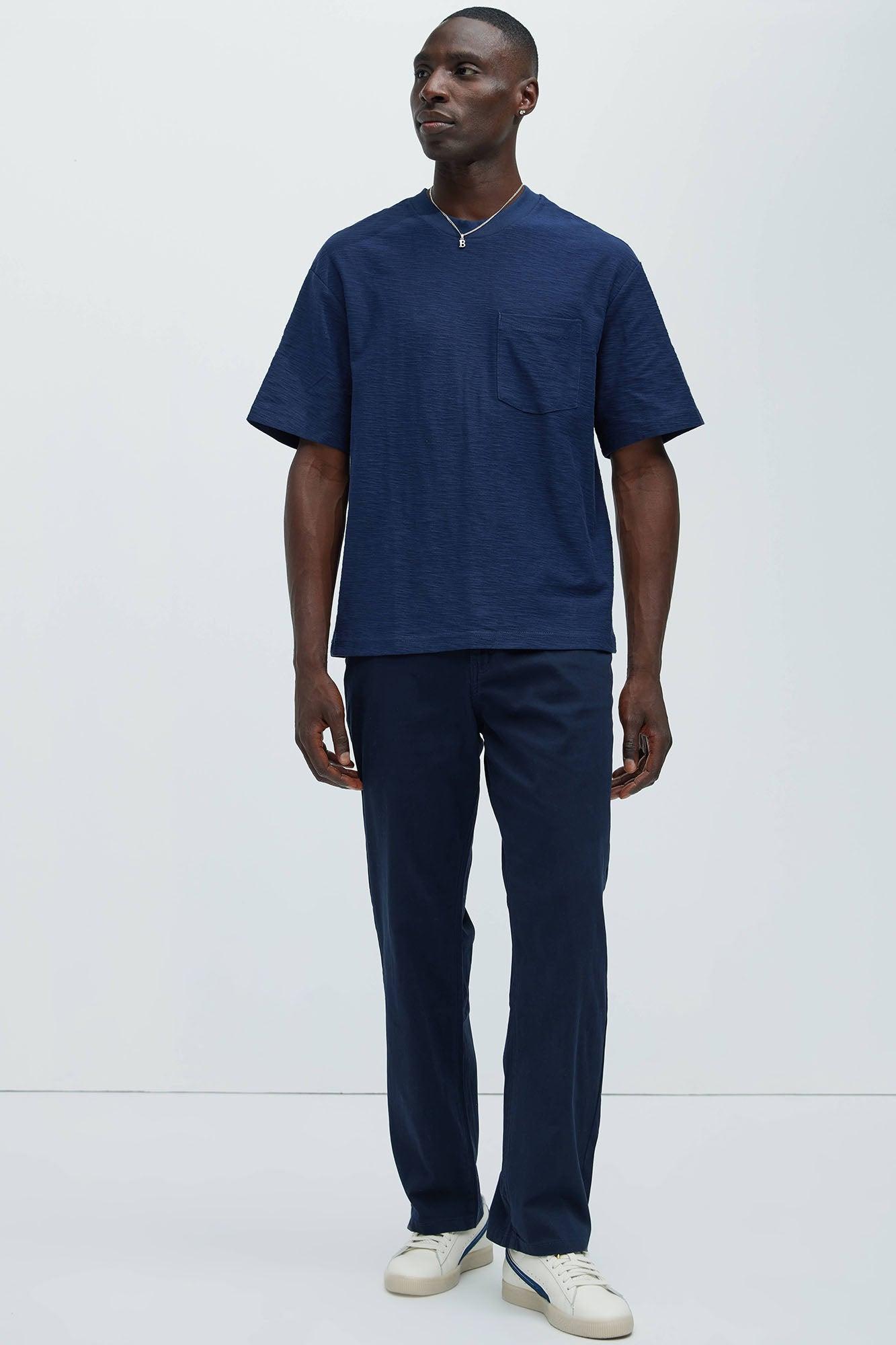 Ralphy Straight Pants - Navy Product Image