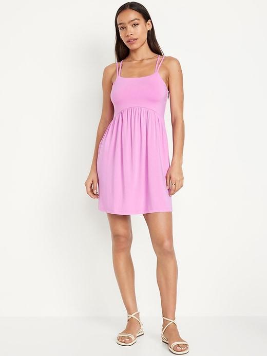 Fit & Flare Strappy Mini Dress Product Image