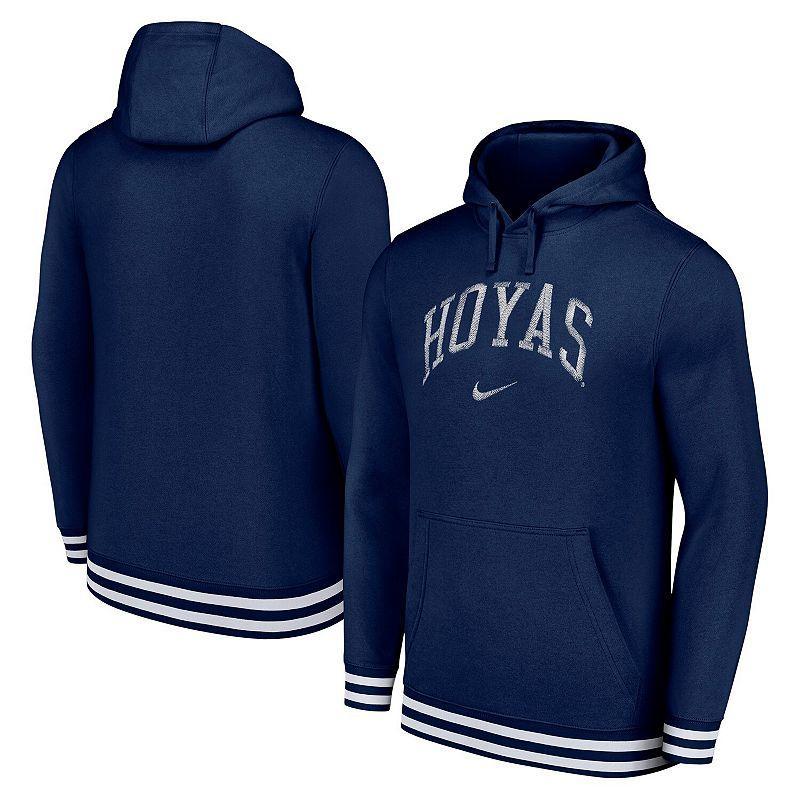 Mens Nike Navy Georgetown Hoyas Sketch Retro Pullover Hoodie Product Image