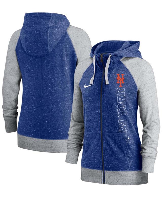 Womens Nike Royal New York Mets In Pocket Gym Vintage Full-Zip Hoodie Product Image