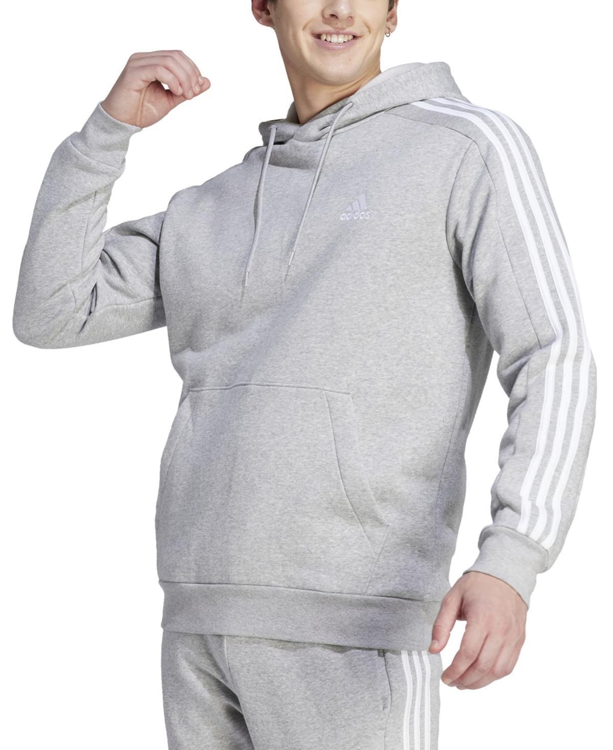 Big & Tall Mens adidas Essentials Fleece 3-Stripes Hoodie Product Image