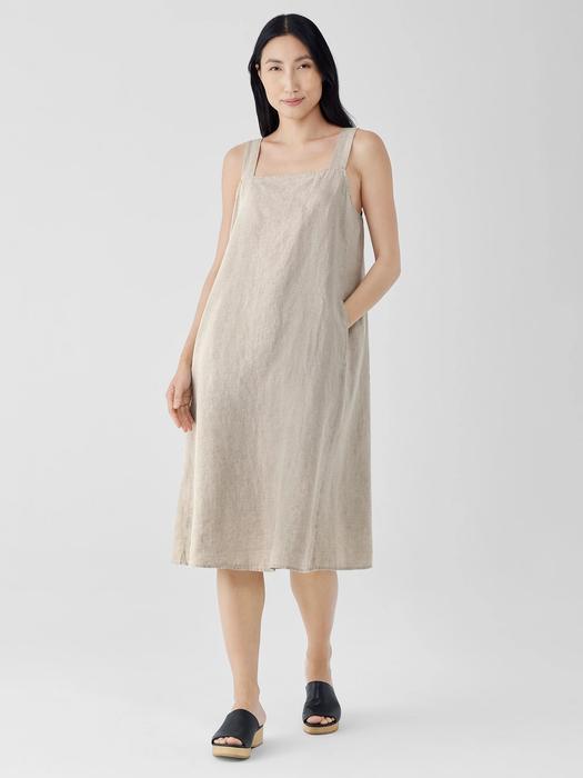 Organic Linen Square Neck Dress Product Image