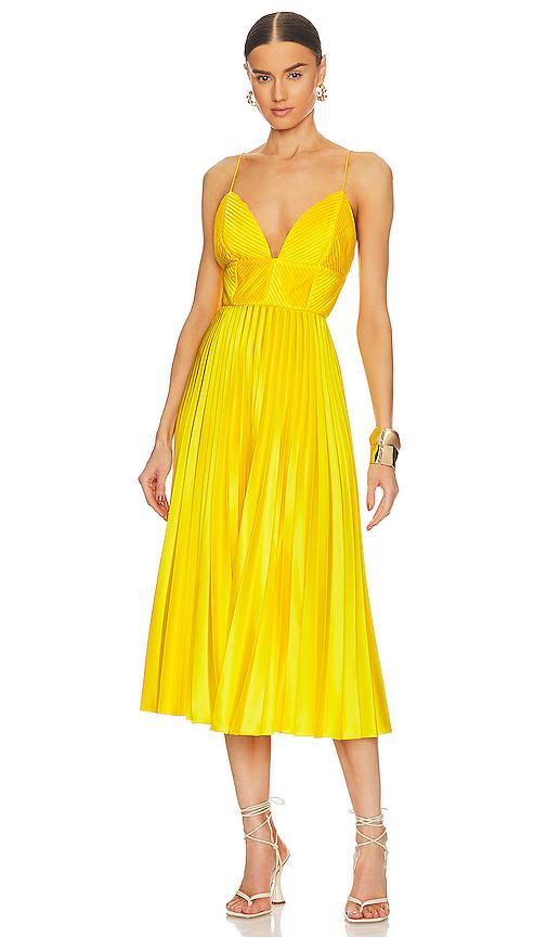 AMUR Viv Mitered Pleating Dress Size 2. Product Image