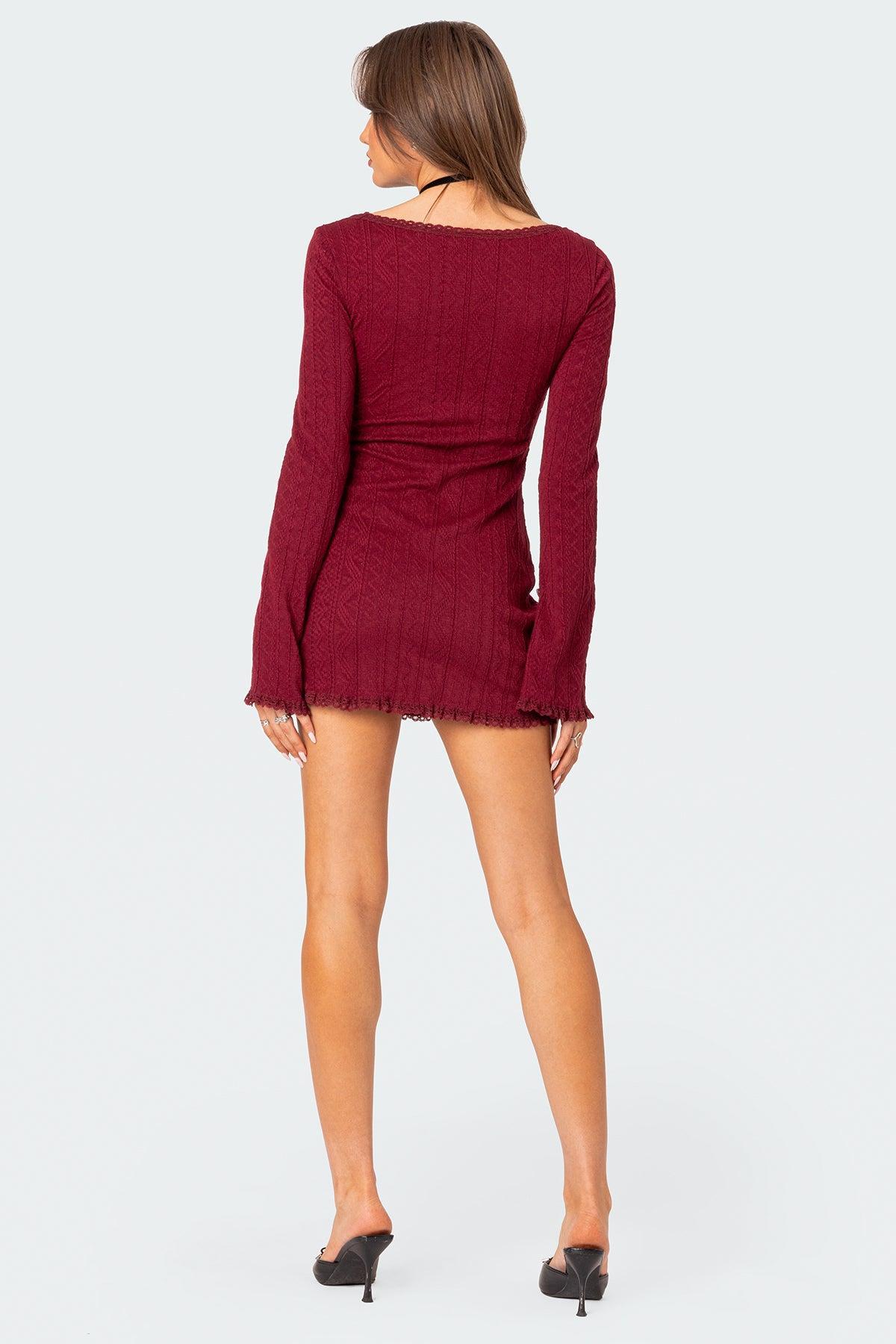 Krista Lacey Knit Mini Dress Product Image