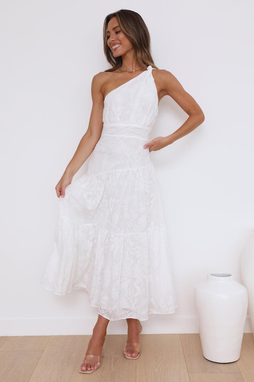 Dream Midi Dress White  Product Image