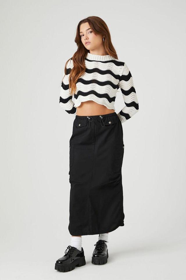 Cropped Striped Sweater | Forever 21 Product Image