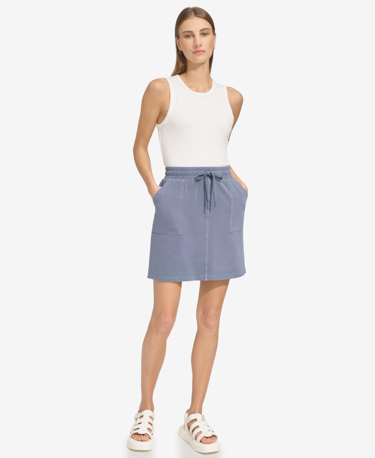 Andrew Marc Sport Womens Washed Knit Pull-On Skirt Product Image