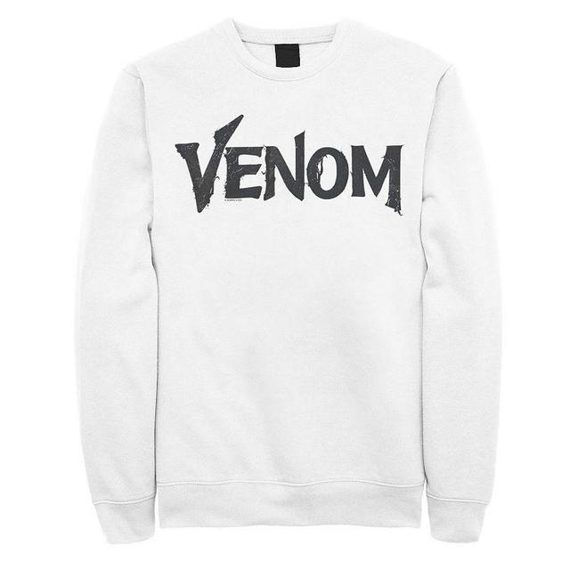 Mens Marvel Venom Symbiote Logo Fleece White Product Image