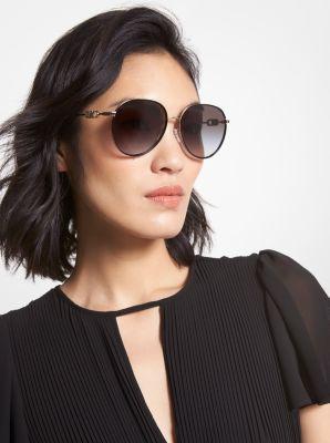 Michael Kors Empire 58mm Gradient Aviator Sunglasses Product Image