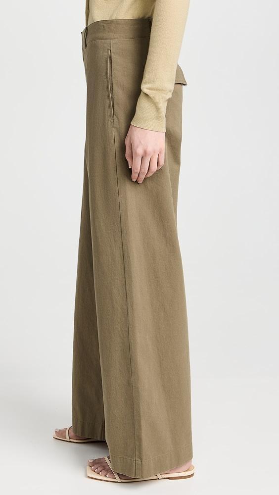 Vince Cotton Wide Leg Pants | Shopbop Product Image