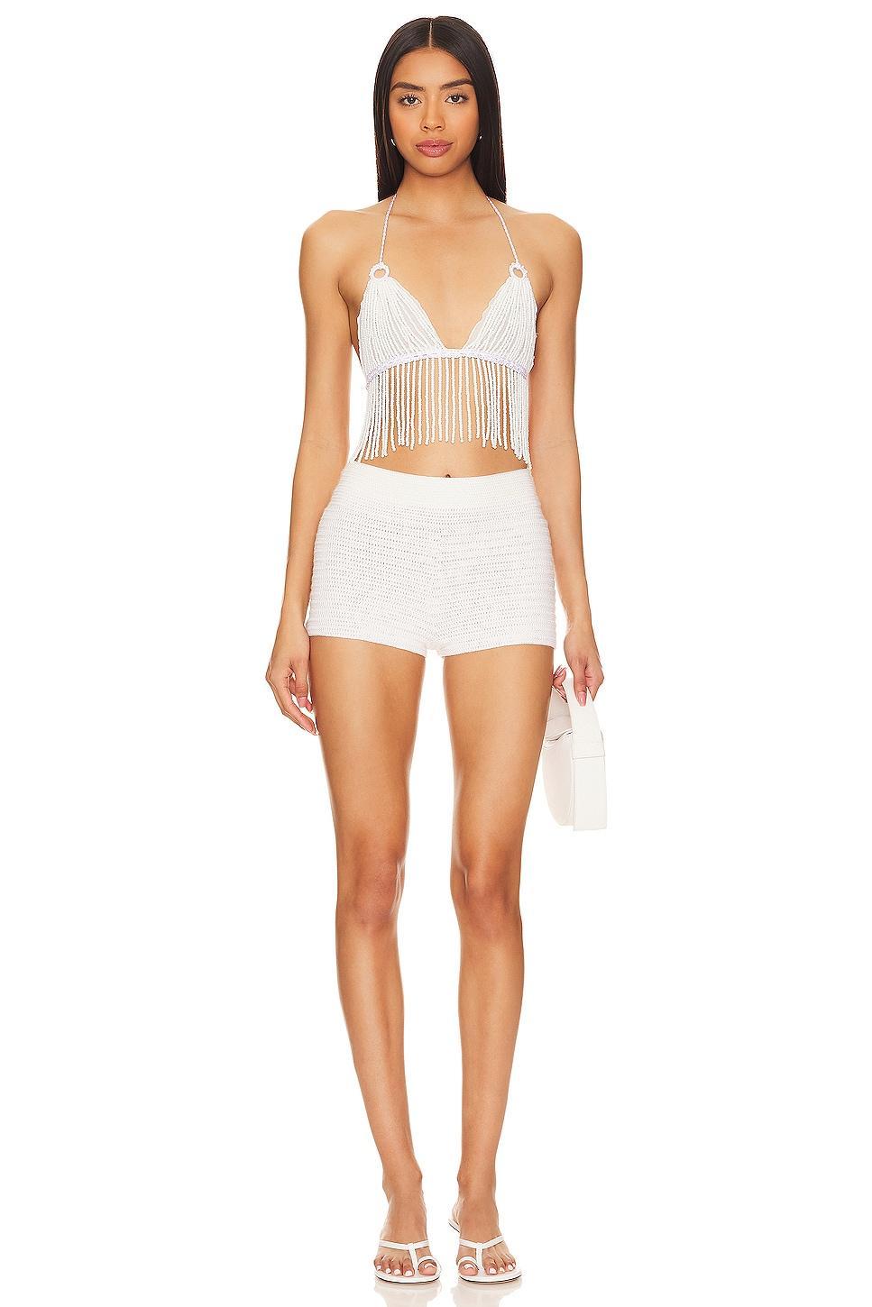 X Revolve Beaded Crop Top My Beachy Side Product Image