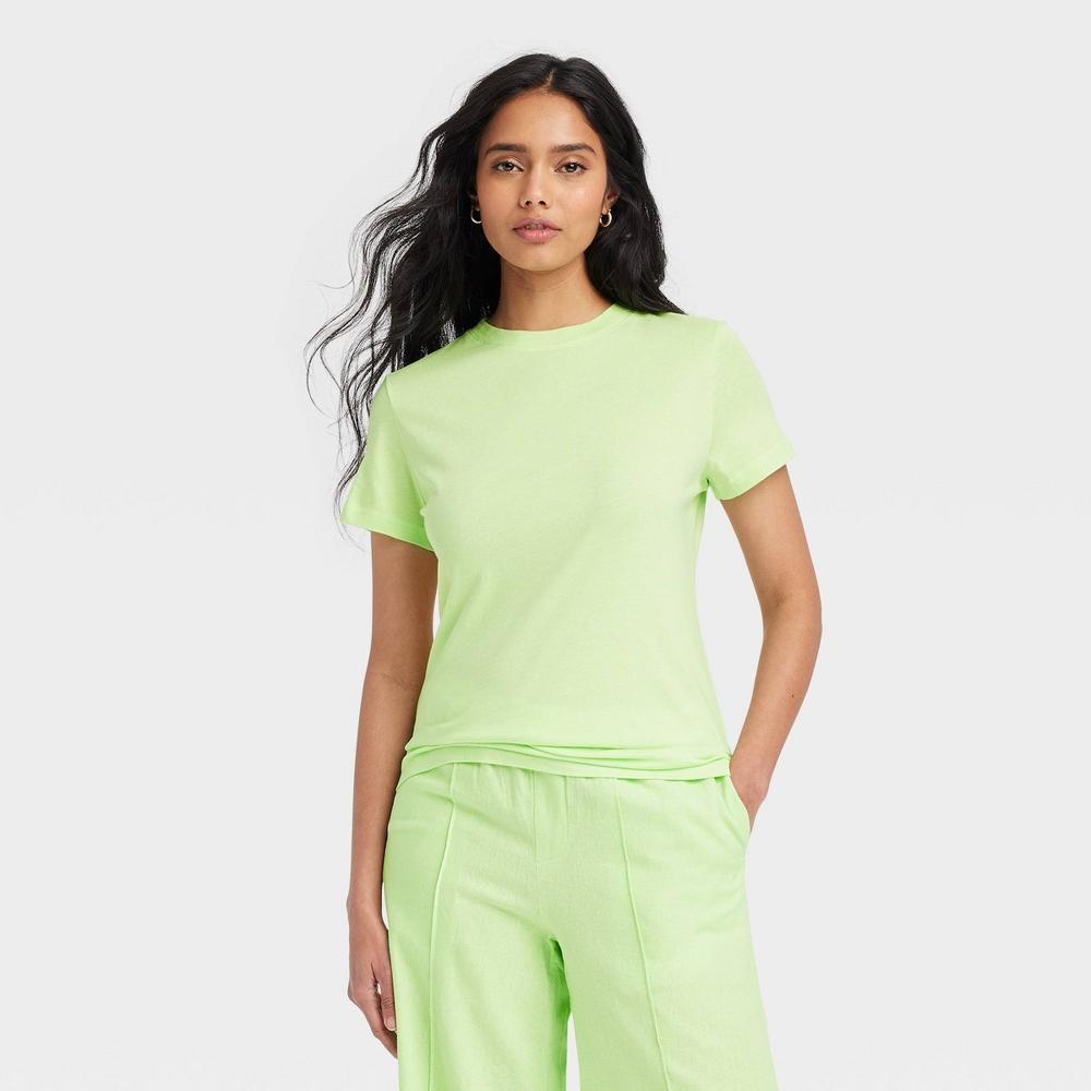 Womens Short Sleeve T-Shirt - A New Day Lime Product Image