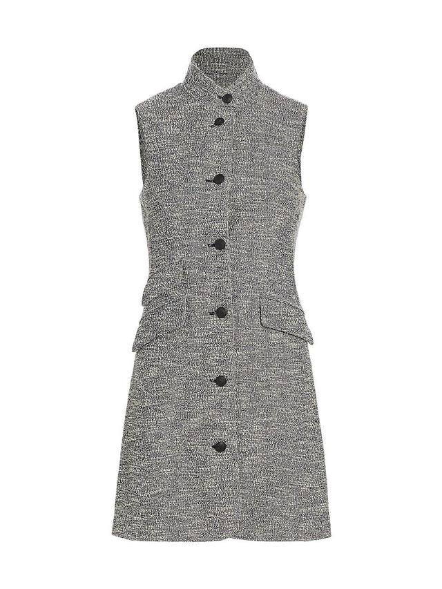 Womens Slade Tweed Sleeveless Minidress Product Image