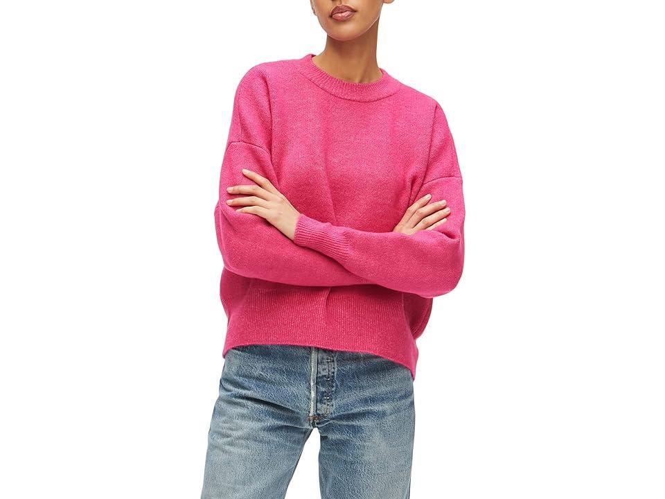 Michael Stars Maddie Solid Pullover (Fuchsia) Women's Clothing Product Image