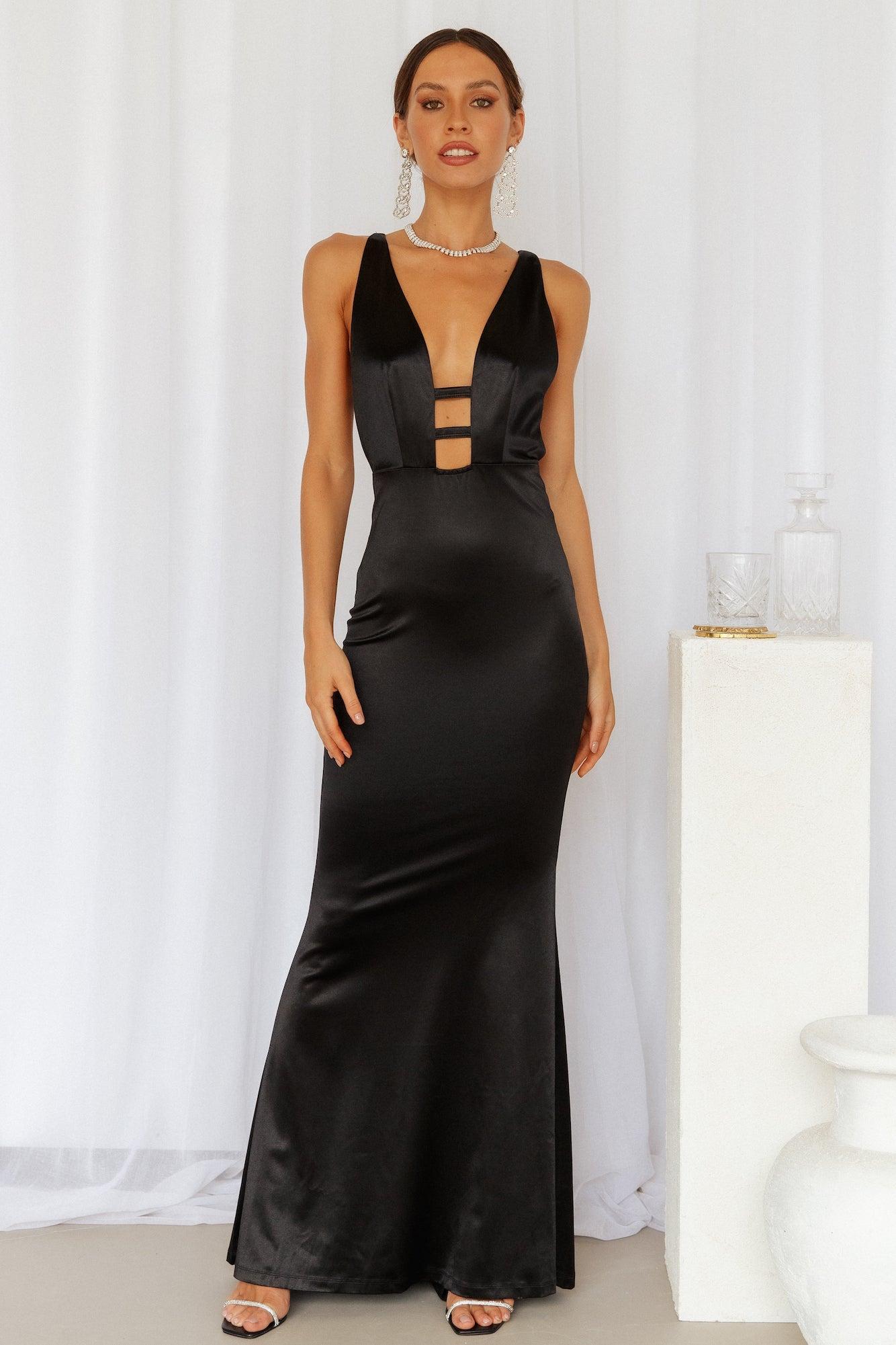 Regal Moment Maxi Dress Black Product Image