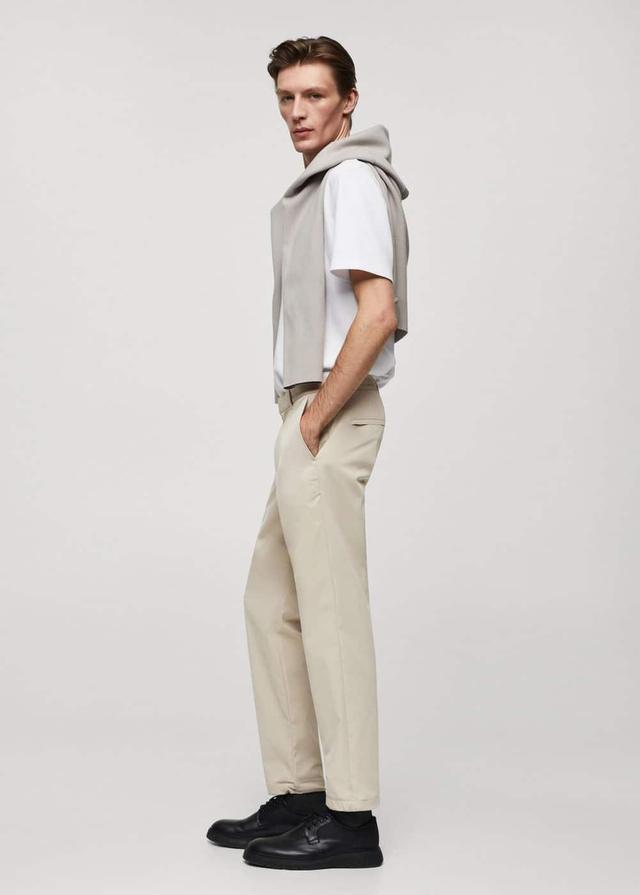 Mango Mens Solotex Slim-Fit Pants Product Image