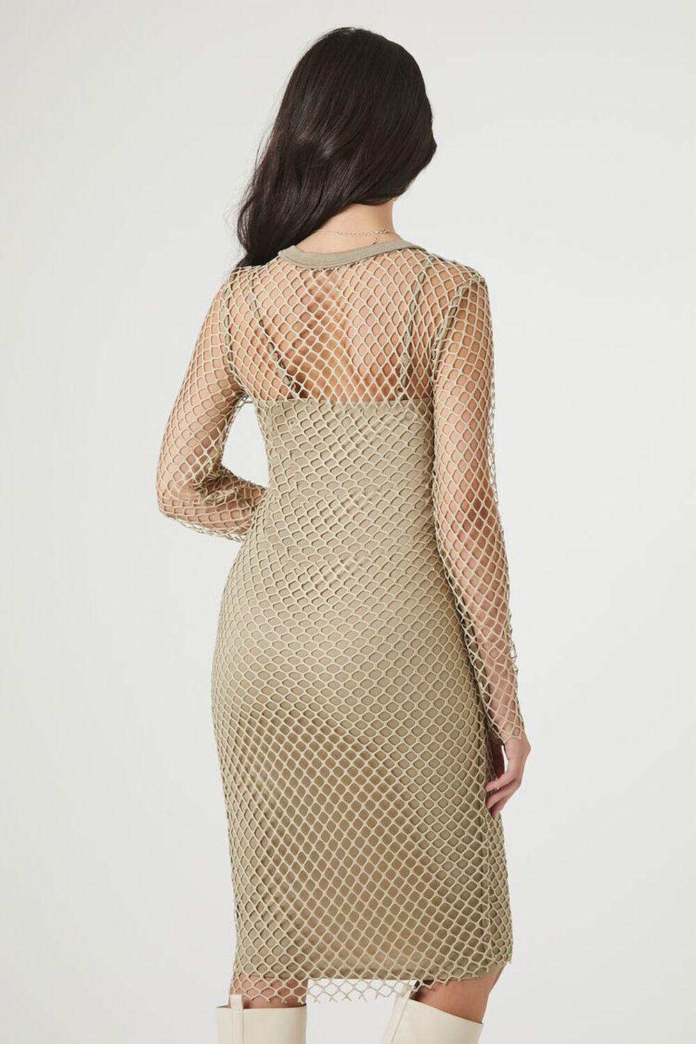 Netted Glitter Knit Combo Dress | Forever 21 Product Image