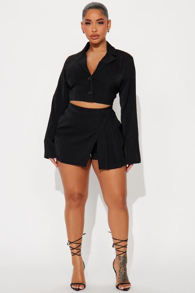 Paige Skort Set - Black Product Image