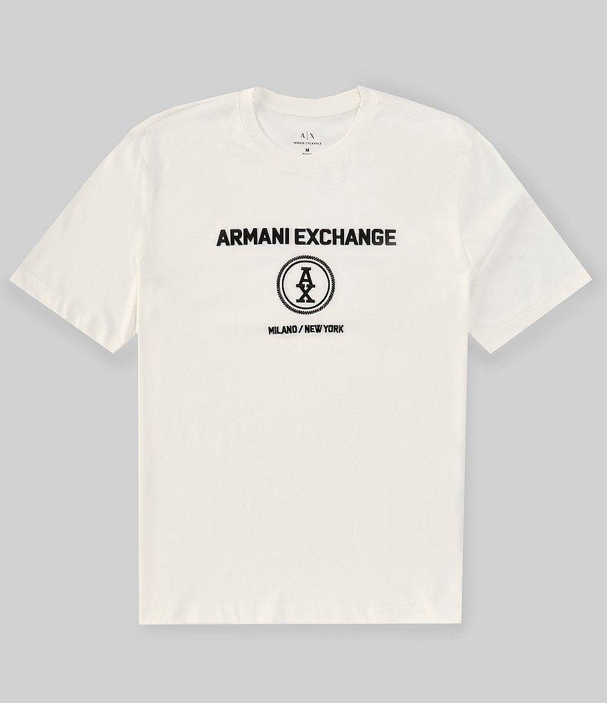 Armani Exchange Stacked Circular Logo Short Sleeve T-Shirt Product Image