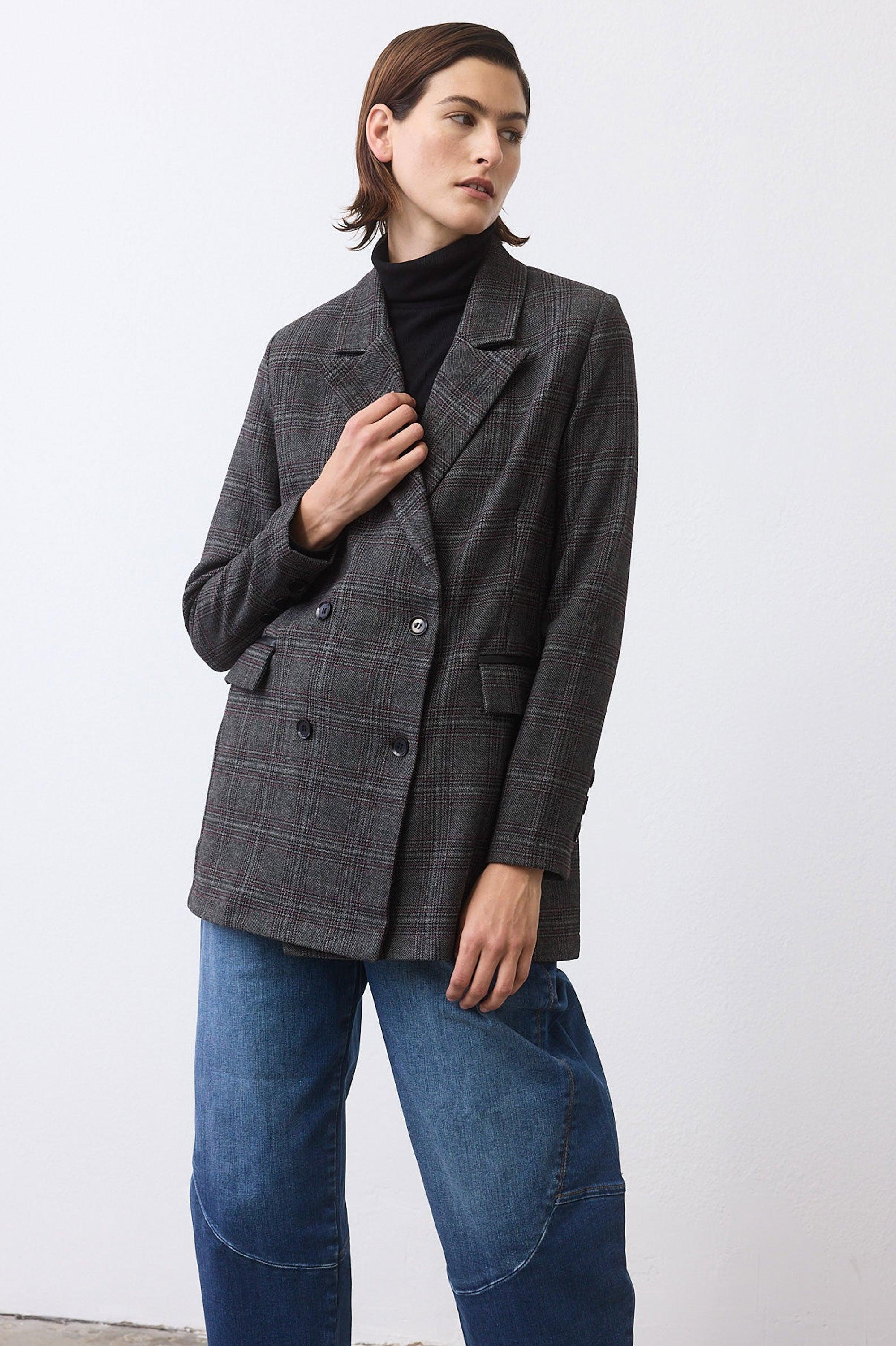 On the Clock Plaid Blazer Product Image