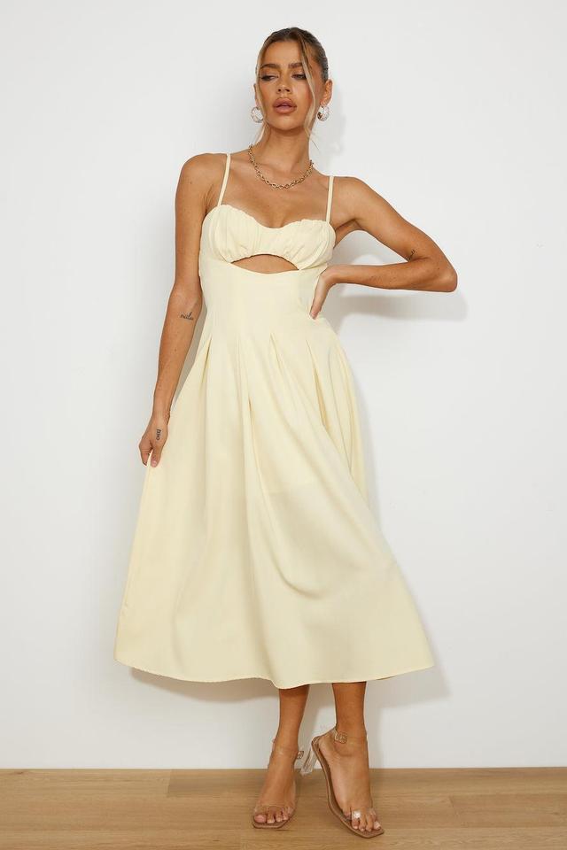 Sunniest Times Midi Dress Yellow Product Image