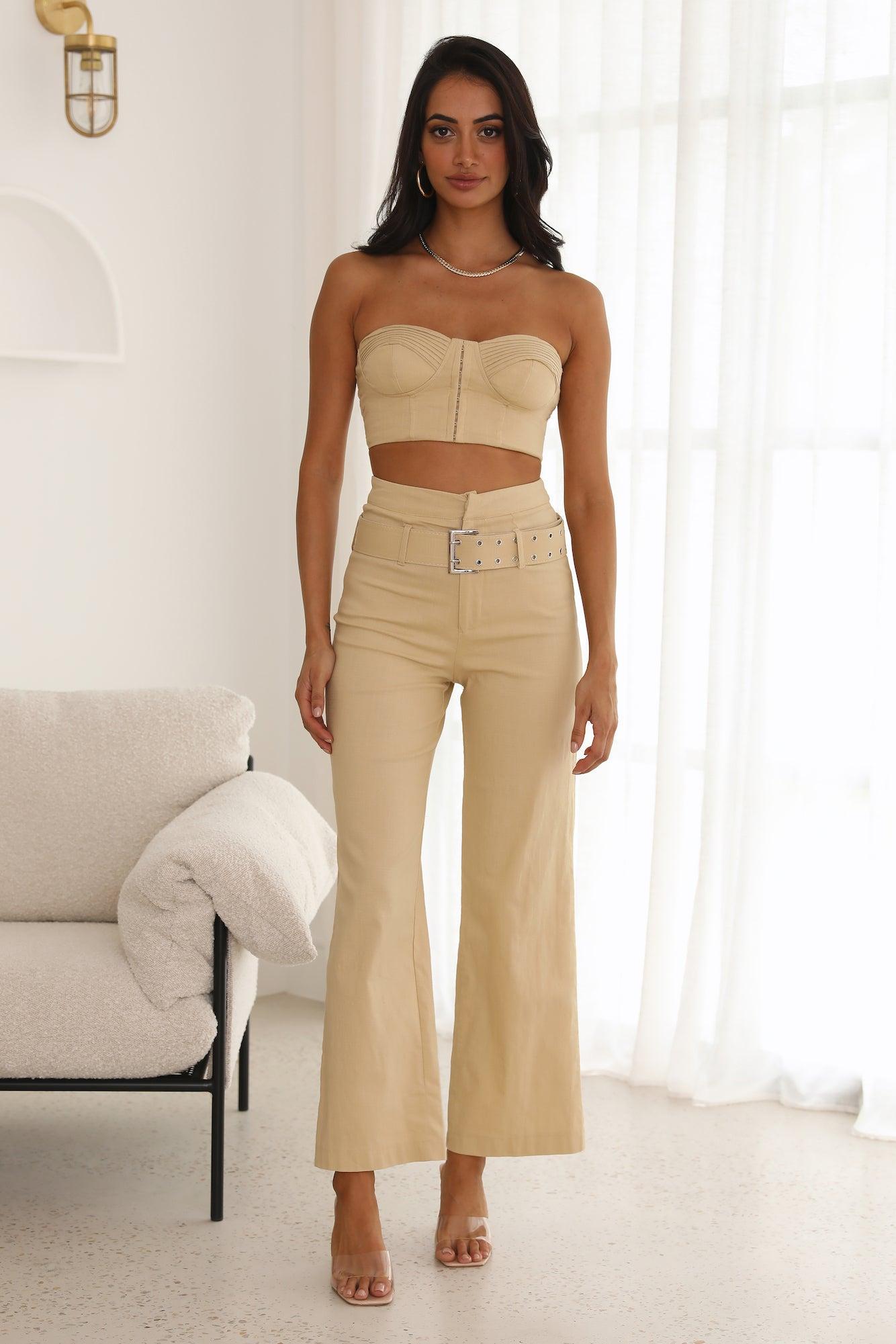 Filtered Pants Tan Product Image