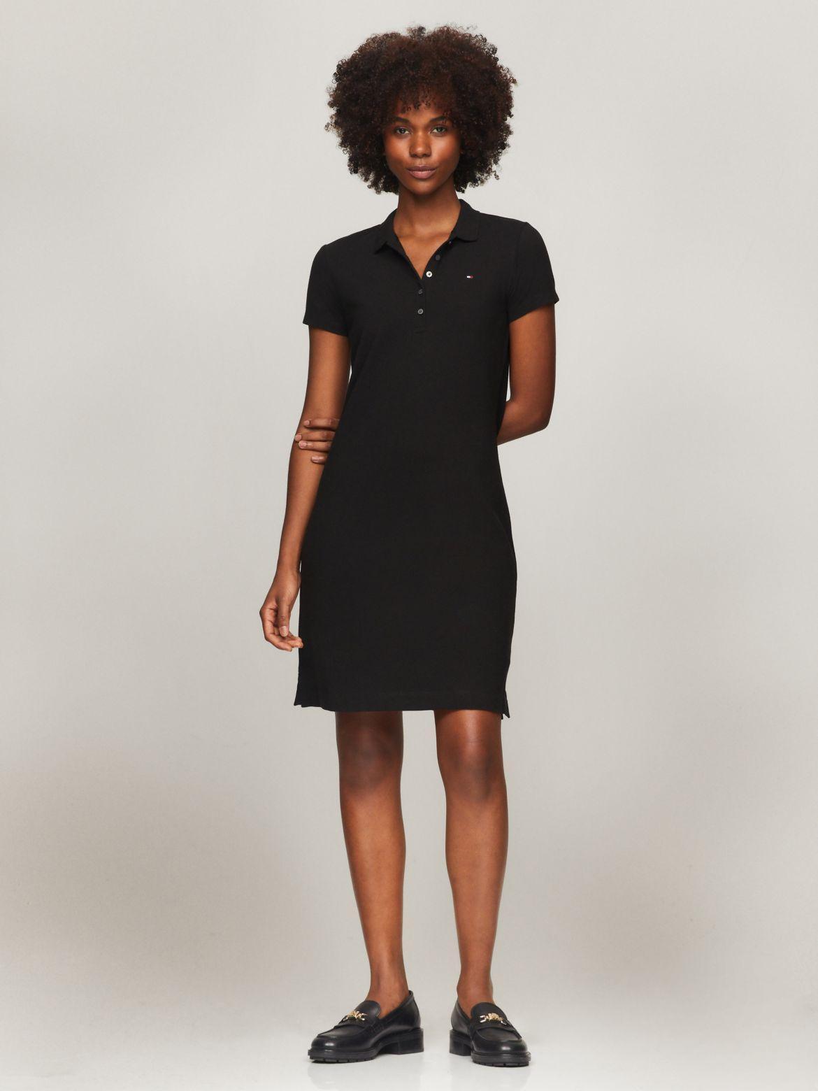 Tommy Hilfiger Women's Stretch Cotton Slim Fit Polo Dress product image