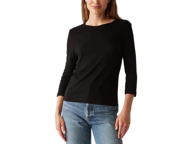 Michael Stars Dakota 3/4 Sleeve Tee Women's Clothing Product Image