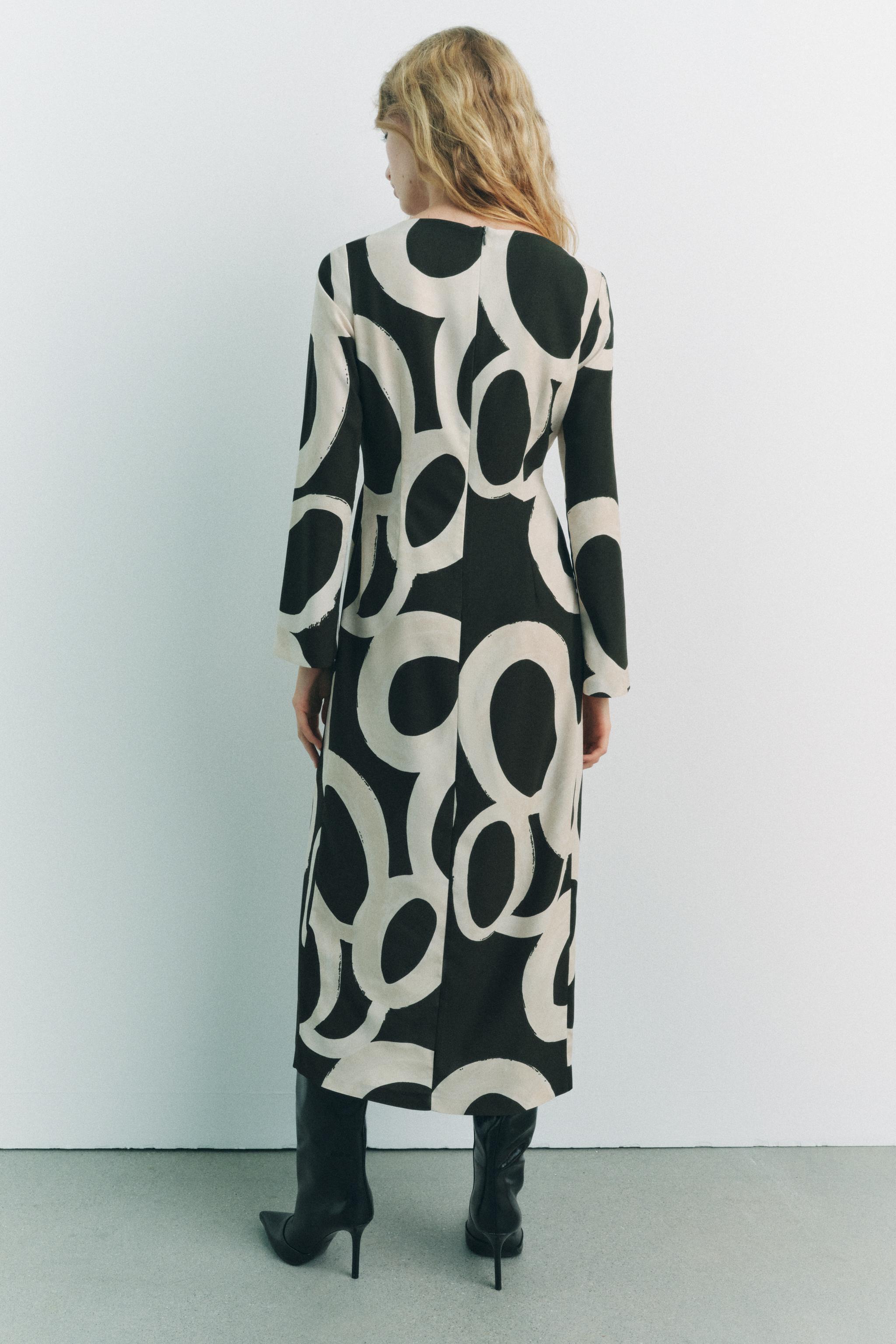 PRINTED MIDI DRESS Product Image