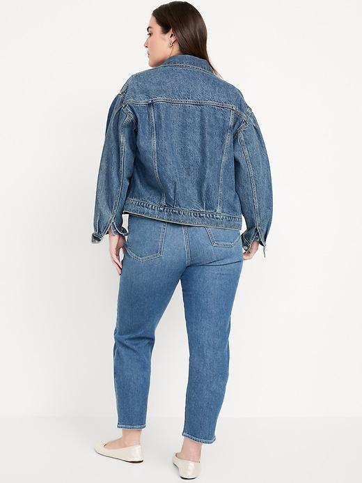 High-Waisted Built-In Warm OG Straight Ankle Jeans Product Image