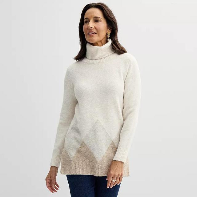 Womens Croft & Barrow Turtleneck Tunic Sweater Product Image