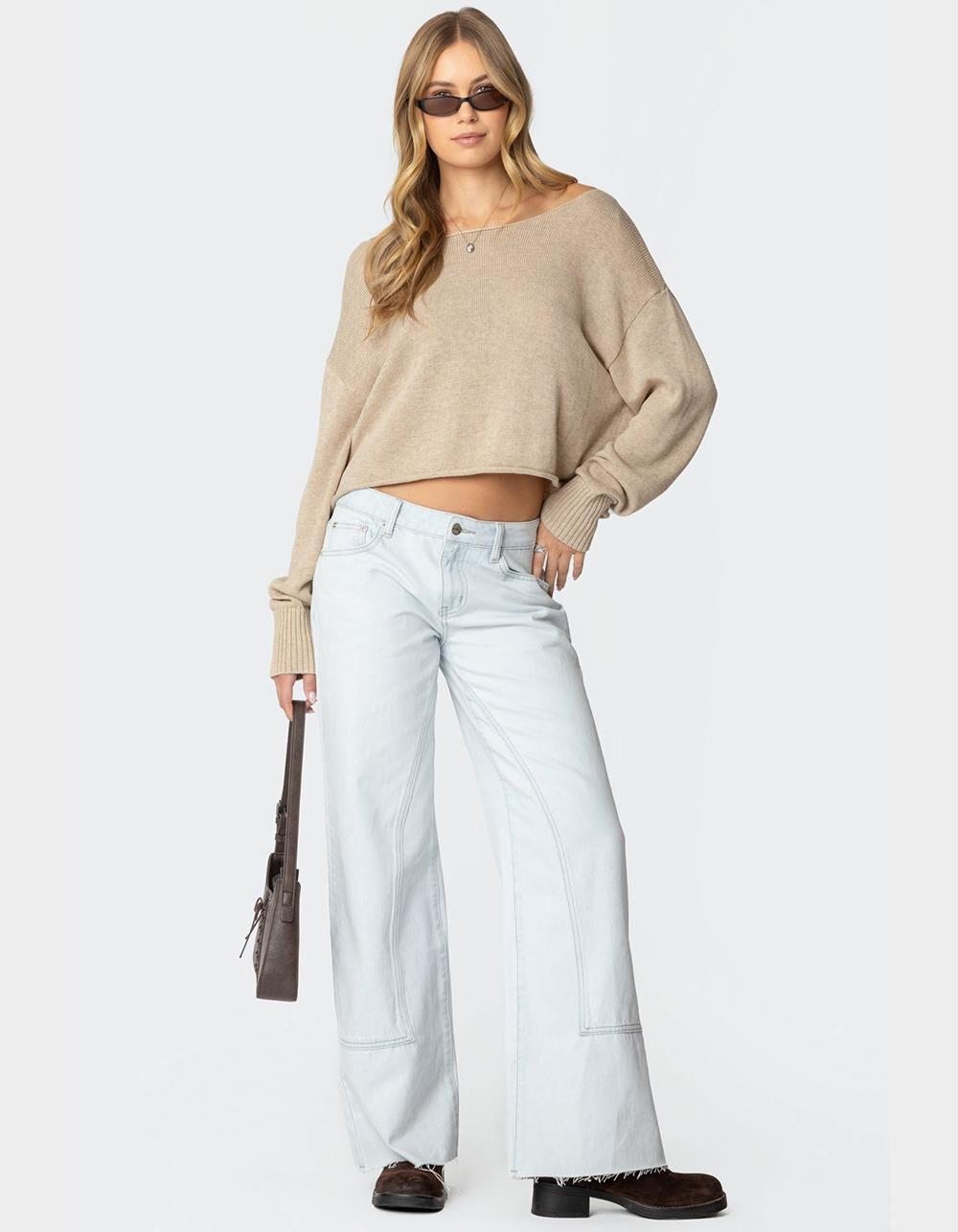 EDIKTED Savanna Low Rise Jeans Product Image