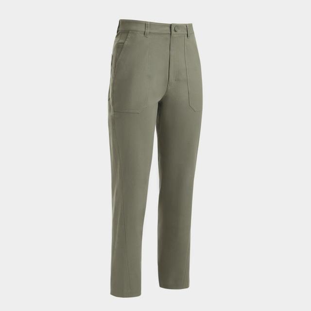 COTTON TWILL HIGH RISE STRAIGHT TAPERED LEG TROUSER Product Image