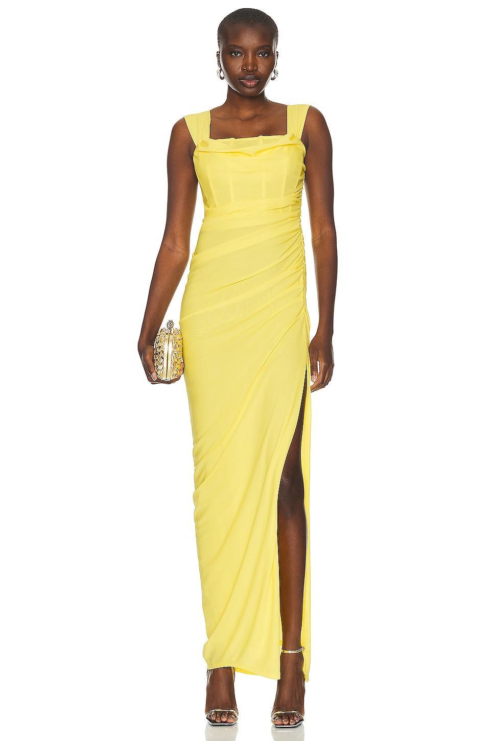 Staud Stormi Maxi Dress Yellow. (also in ). product image