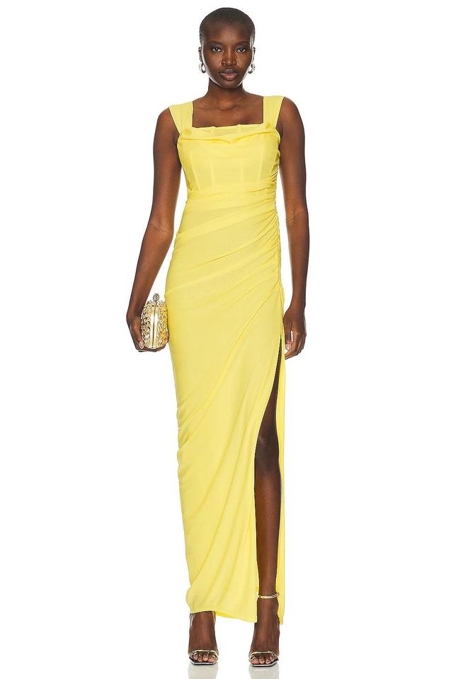 Staud Stormi Maxi Dress in Yellow Product Image