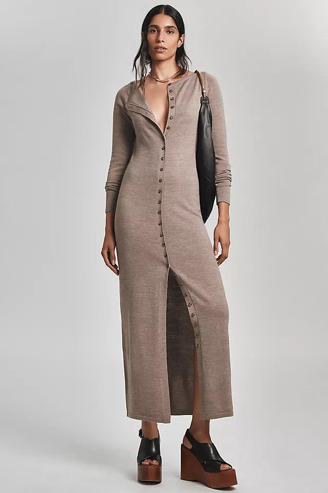 Reformation Cameran Long-Sleeve Button-Front Maxi Dress Product Image