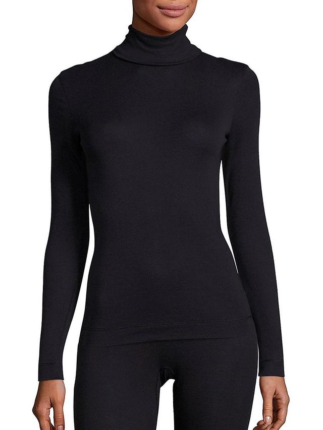 Womens Silk Cashmere Turtleneck Product Image