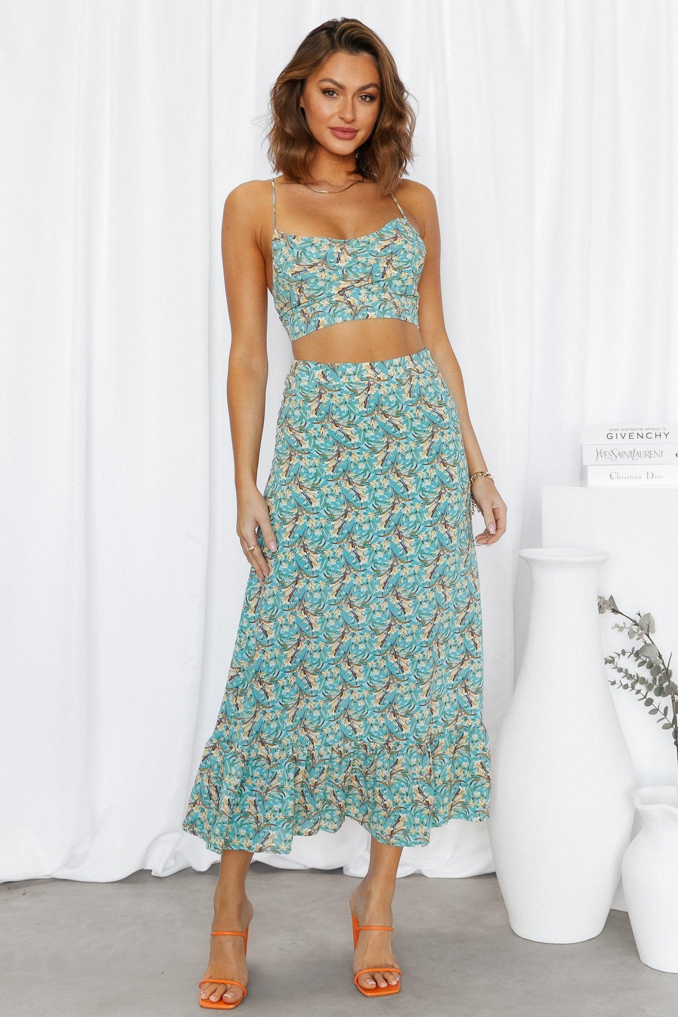 Floral Fleur Maxi Skirt Floral Product Image