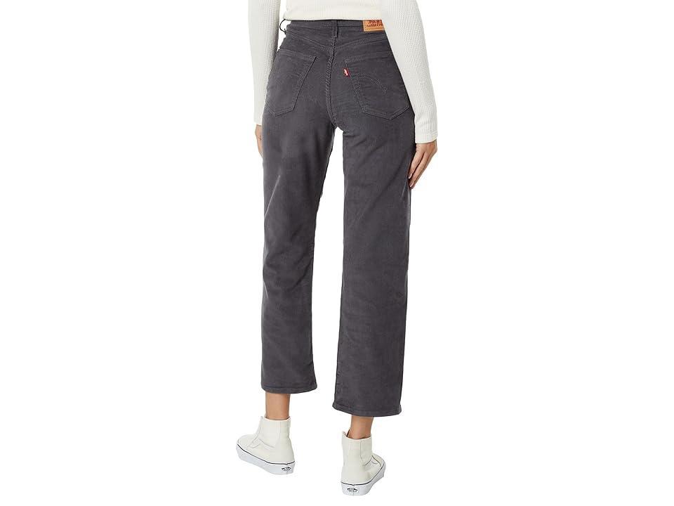 Levi's(r) Womens Ribcage Straight Ankle Zip ND (Blackened Pearl) Women's Jeans Product Image