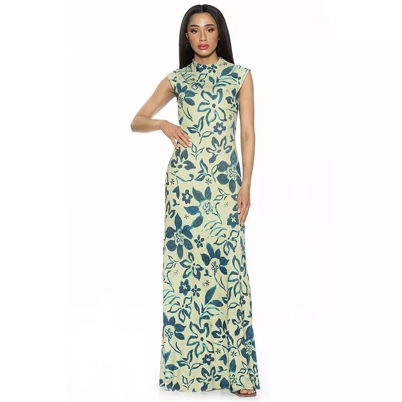 Womens ALEXIA ADMOR Nalani Mockneck Maxi Dress Product Image