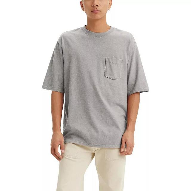 Mens Levis Half Sleeve Pocket T-Shirt Mid Tone Gray Grey Product Image