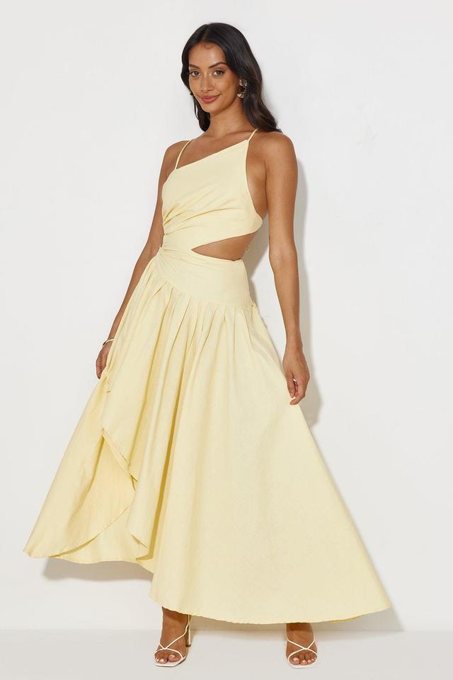 Frolicking Fields Midi Dress Yellow Product Image