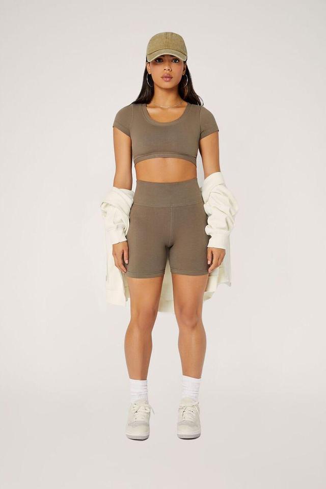 Active Uplift Scrunch Seamless Biker Shorts | Forever 21 Product Image