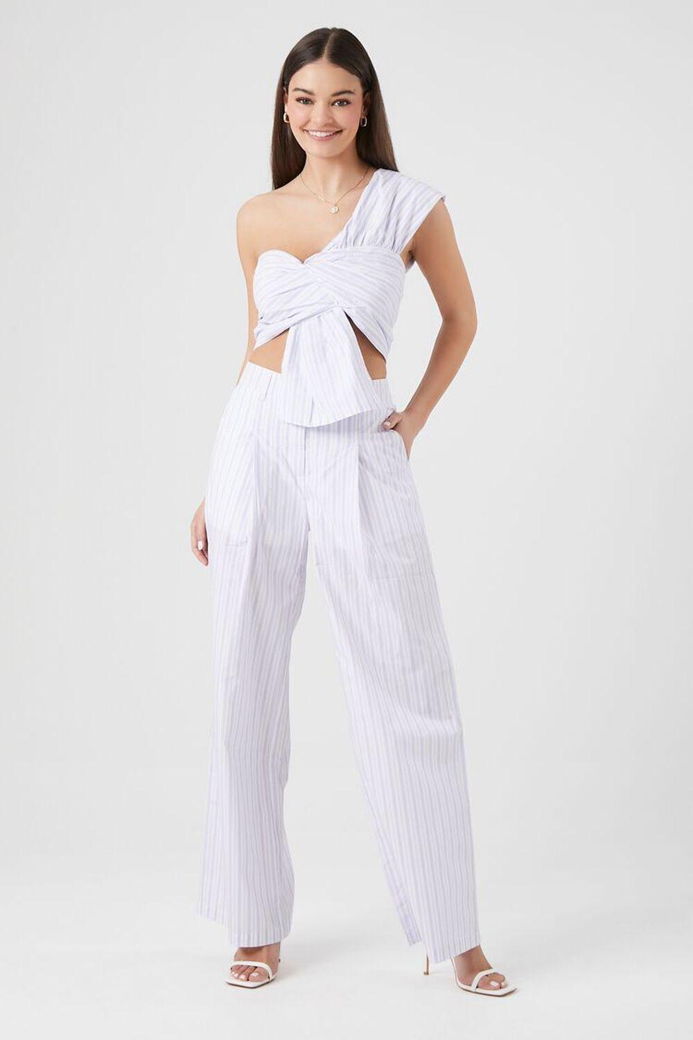 Striped Wide-Leg Pants | Forever 21 product image